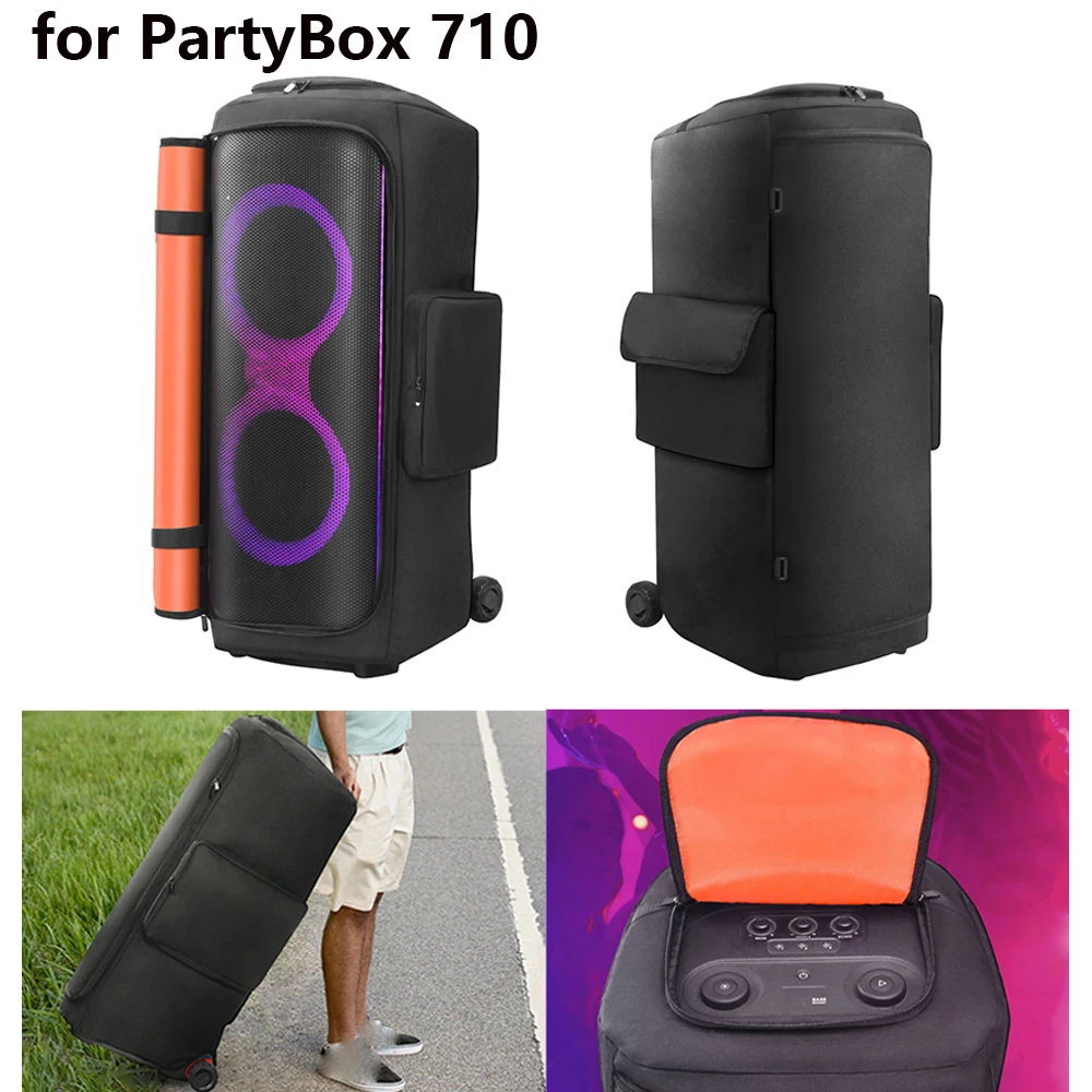 Portable Speaker Dust Cover For JBL PartyBox 710 Waterproof Speaker Case Travel Protective Storage Bag Large Capacity Sleeve