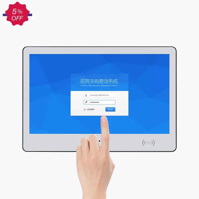 10 11 13 15 17 18 Inch RFID NFC Card Reader 500W Pixels Camera Multi-size Touchscreen Terminal Android PC