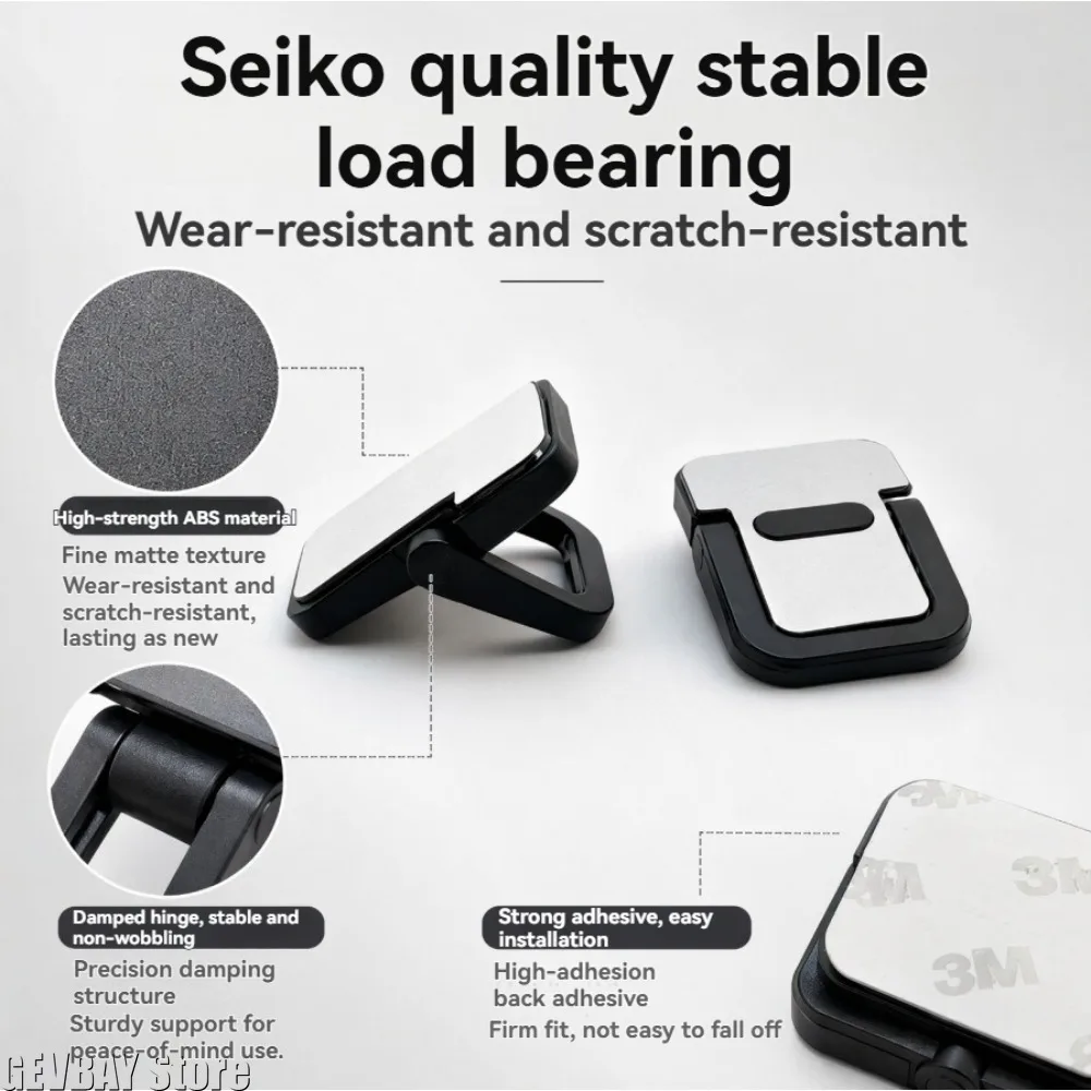 2Pcs Zinc Alloy Laptop Feet, Ultra‑Thin Invisible Foldable Adjustable Mini Support Bracket for MacBook Notebook