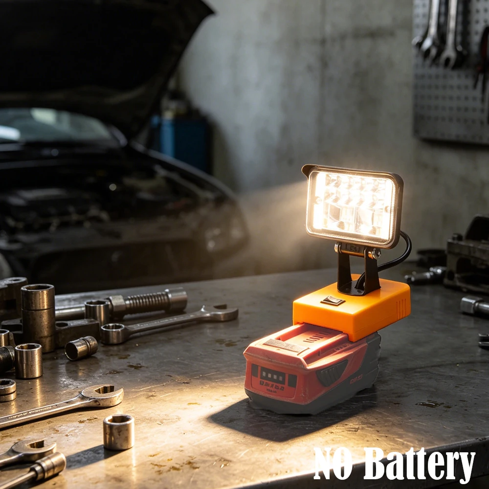 Portable LED Work Light For HILTI 22V B22 CPC Volt Lithium Battery w/USB Outdoor Workshop Fishing Travel Lights(NO Battery )
