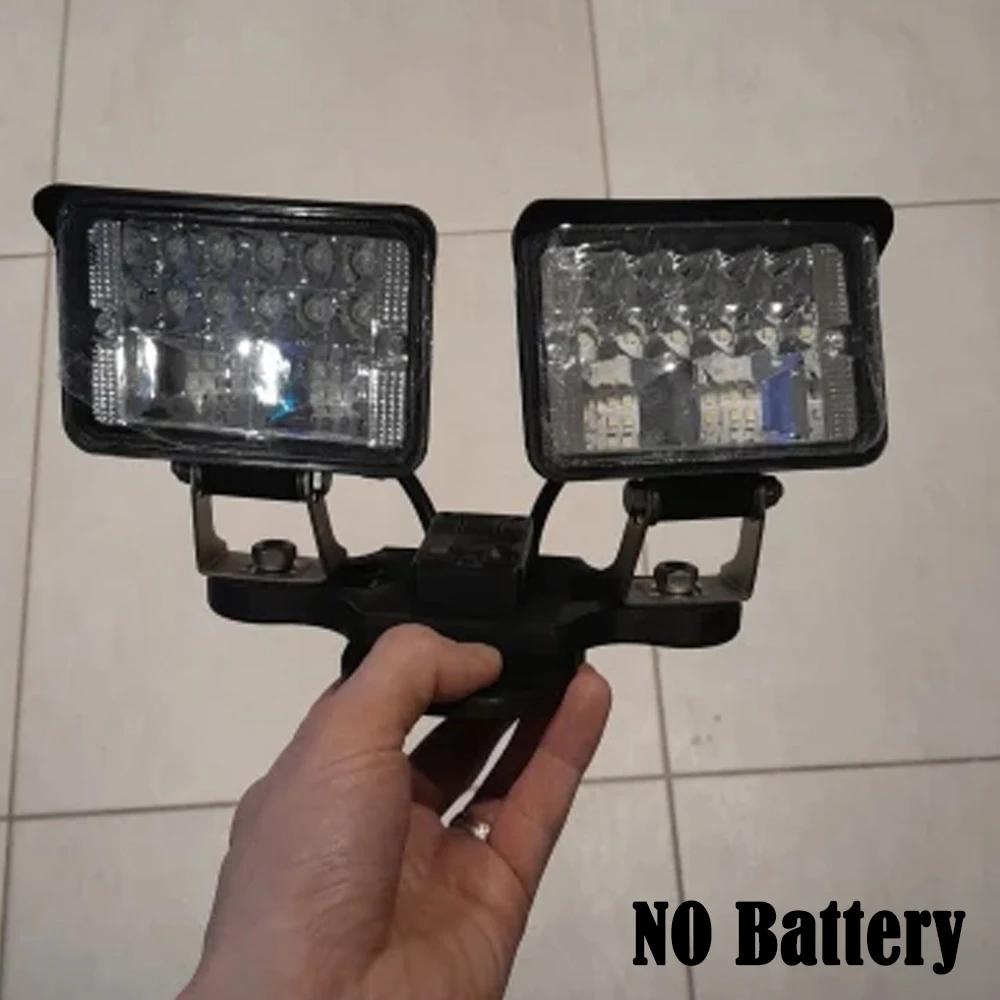 Portable LED Work Light For DeWalt/Milwaukee/ Ridgid AEG 18V Lithium Battery w/ USB Fast Charging Light Travel and Fishing Lamp