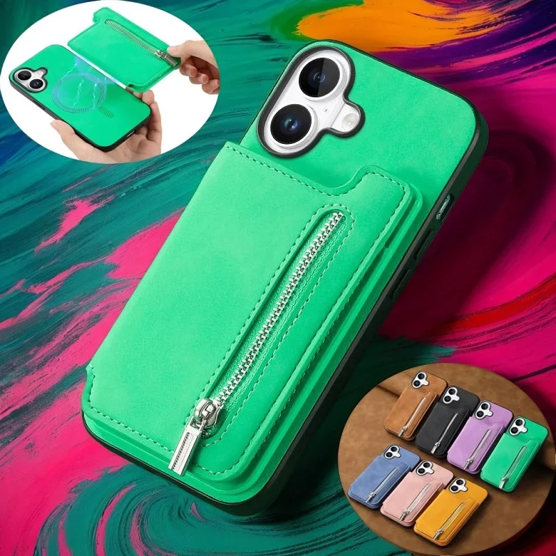 For Huawei Pura 70 Ultra/Honor 100/90 GT/X50/X7a/X8b/X9b/Magic 7 6/Play 8T 7T/Nova 13 12 Detachable Magnetic Wallet Card Cover