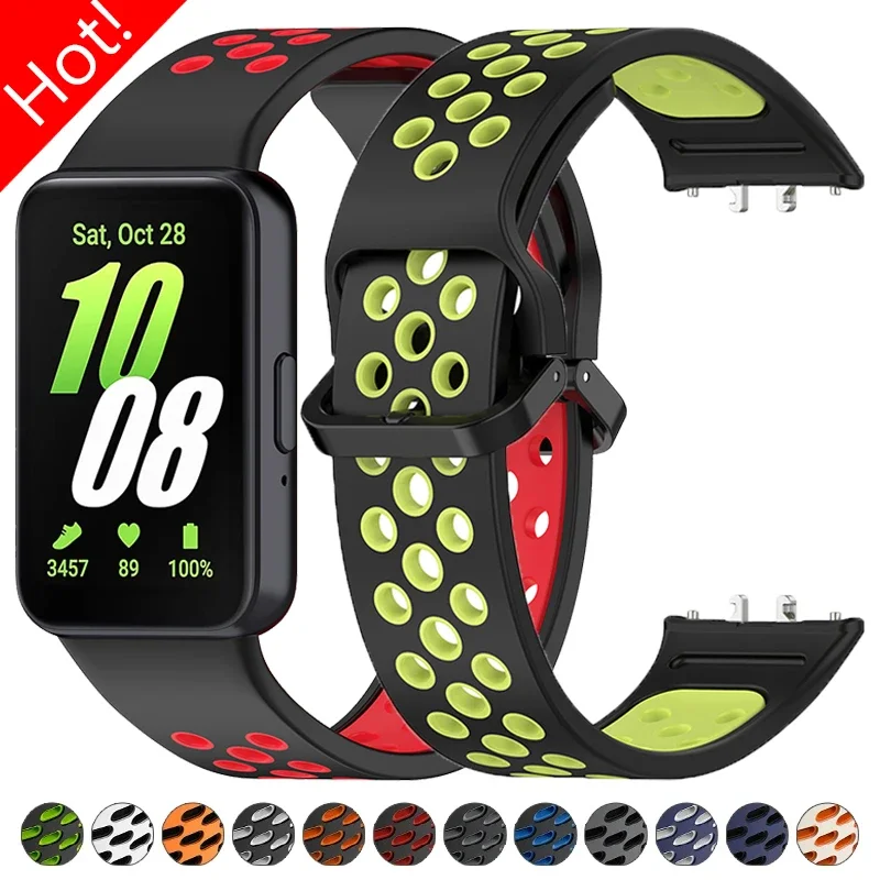 Sports Strap for Samsung Galaxy Watch Fit 3 Smart watch Silicone Breathe Bracelet for Galaxy Watch Fit3 R390 Band Correa
