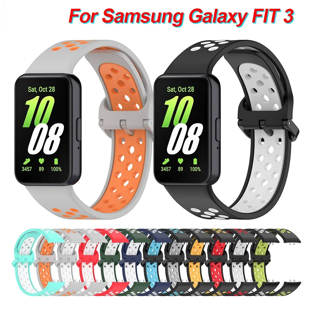 Silicone Strap for Samsung Galaxy Fit 3 R390 Smart Watch Replacement Bracelet band for Samsung Galaxy Fit 3 Correa