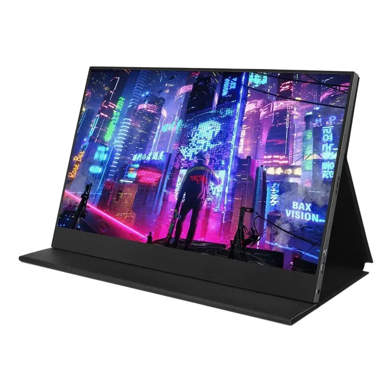 15.6 inch double-blind plug-in 1080/4K portable monitor, support SWITCH/XBOX/PS5/computer mobile phone