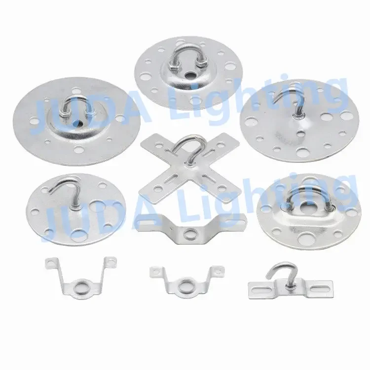 Vintage Ceiling Rose Canopy Bracket for Chandeliers LED Bulb Pendant Light Connector Bracket Broad with Hook Ring Accessories