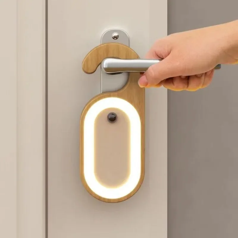 Creative Wood Bedroom Home Portable Wireless Smart Sensor LED Eye Care Night Light Energy Saving Message Board Decor Novelty New
