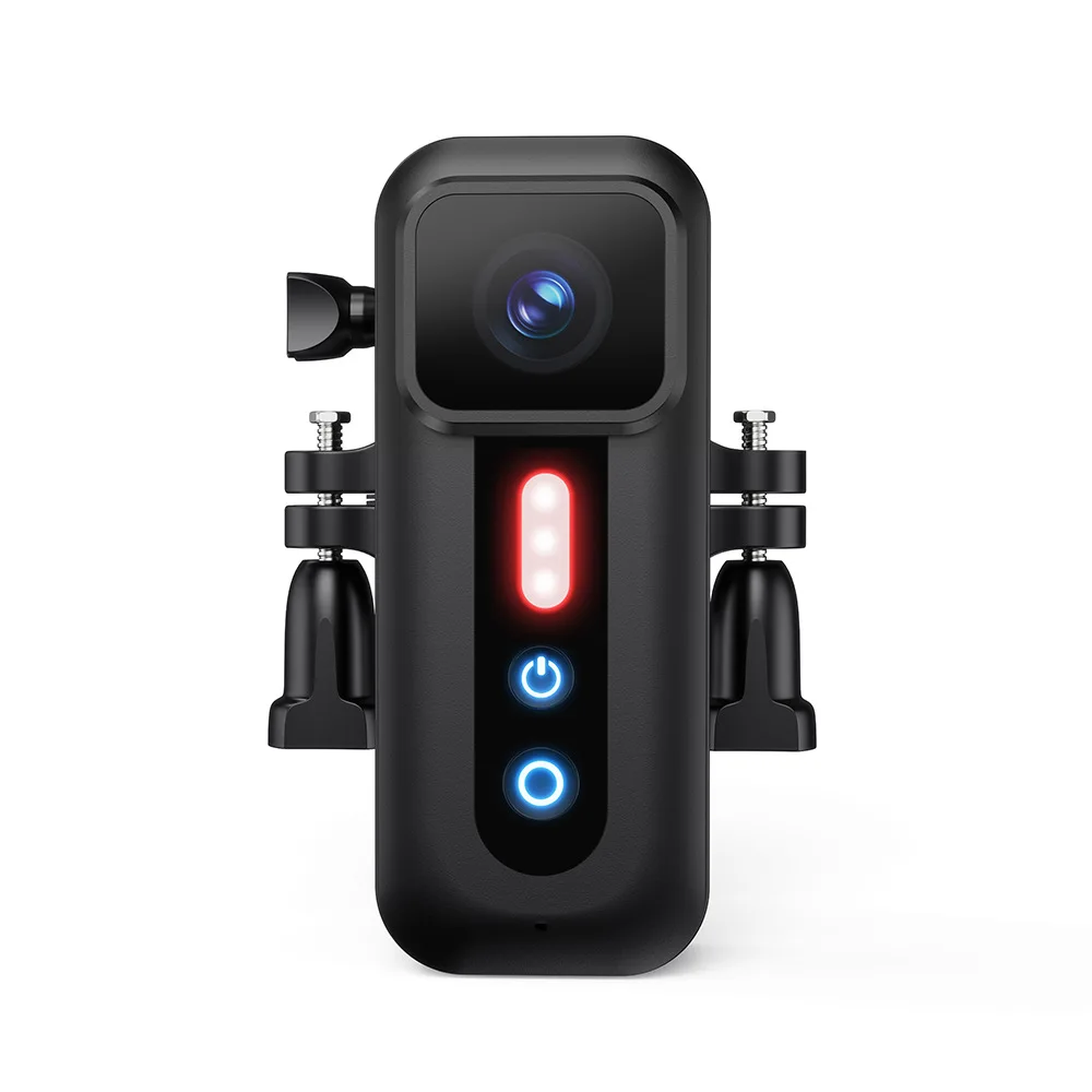1080P Bicycle Camera Bike Tail Light Action Camera Portable Vlog Recording Camera Rear View Camera for Cycling Safety