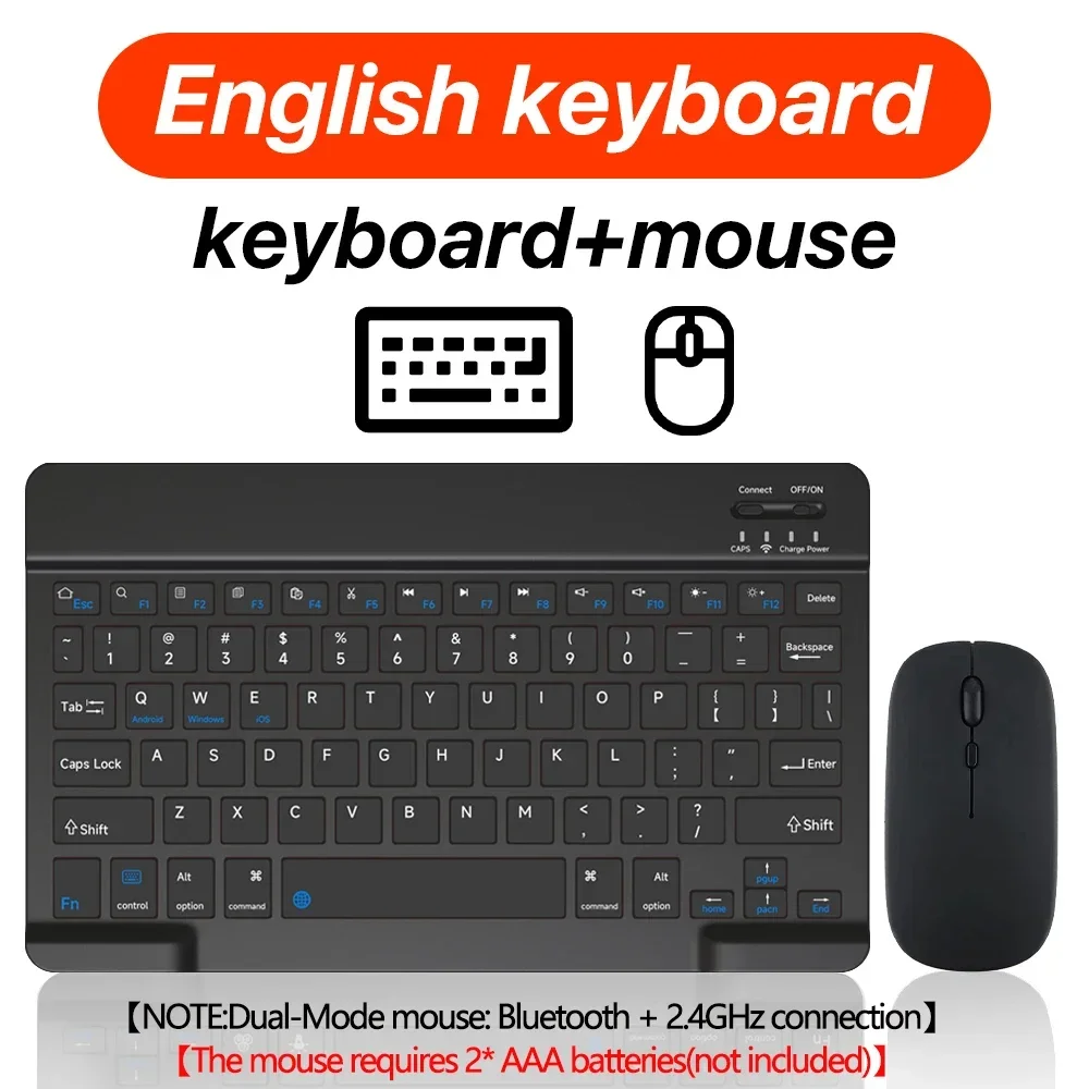 Bluetooth-compatible Wireless Keyboard Mouse Set for Android Windows for Tablet iPad PC Keyboard Wireless Mouse Gaming Keyboard