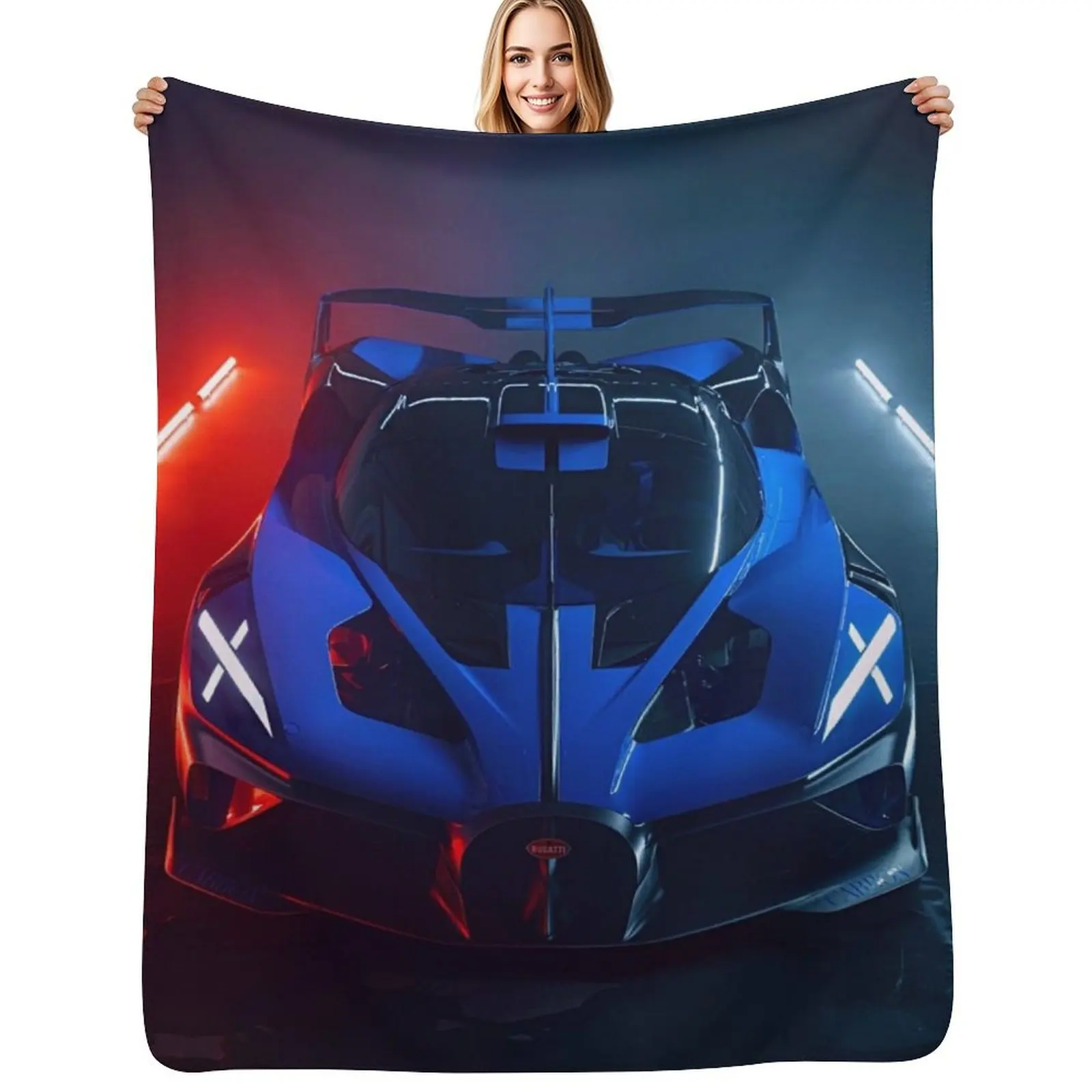 cool car Throw Blanket Fluffy Cozy Throw Blanket for Home Decor