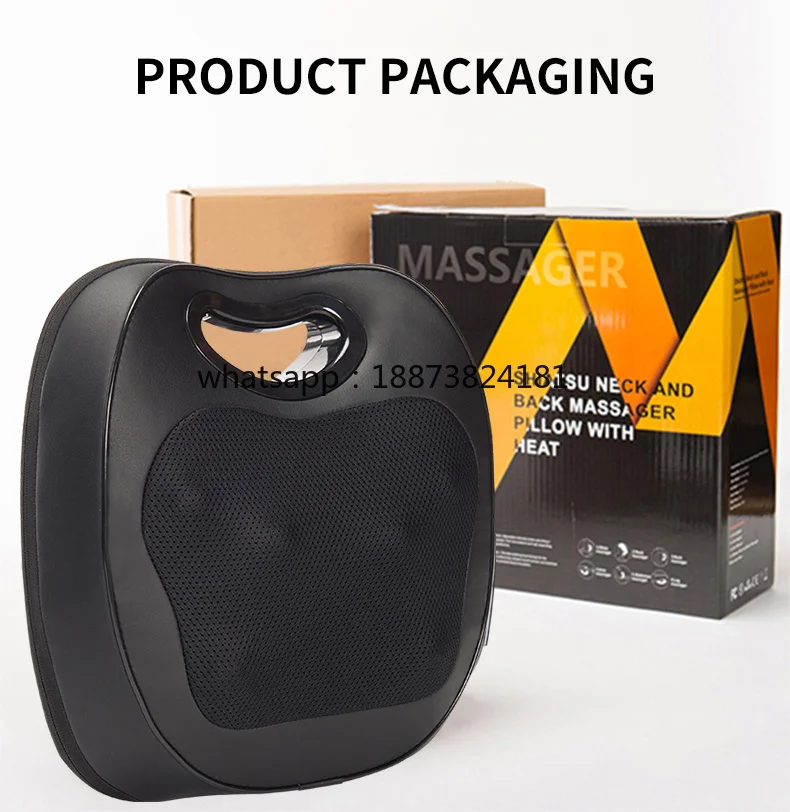 Car Home Office Integrated Massage Cushion Kneading and Beating Neck Massager for Body Application fast shipping