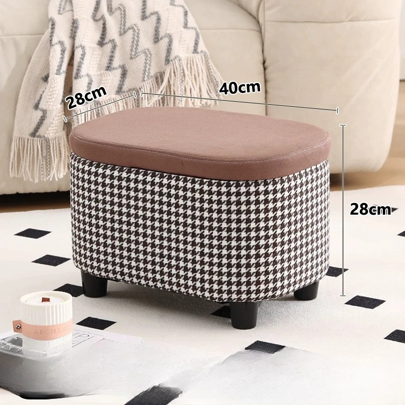 Minimalist Foot Stool Nordic Elegant Lounge Office Foot Stool Dressing Tble Portable Foot Rest Under Desk Balcony Furniture
