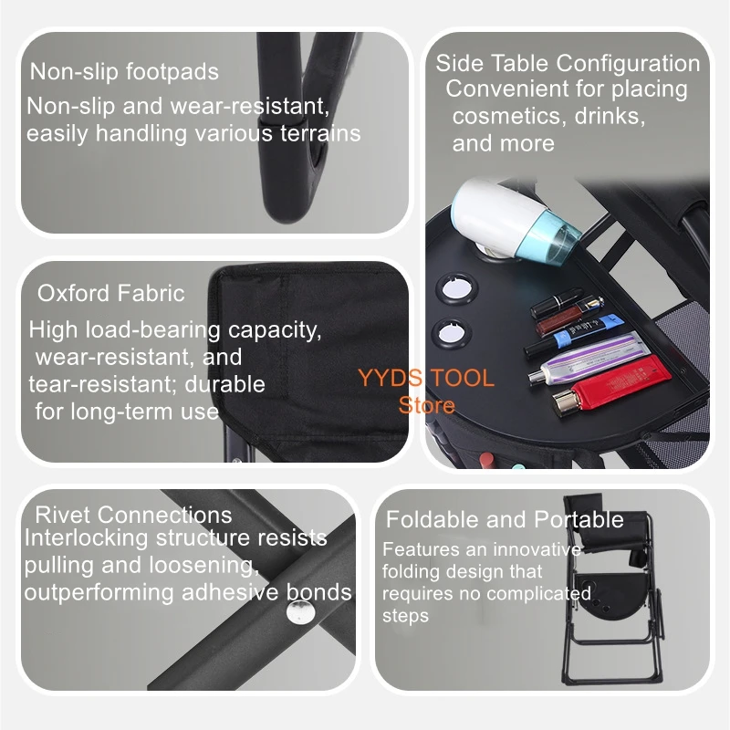 Portable Chair, Computer Chair, Leisure Chair, Folding Outdoor Canvas Chair, Beach Chair, Office Chair, Makeup Chair
