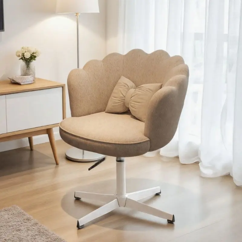 Modern Makeup Office Chair Throne Swivel Cute Study Dinning Designer Office Chair Portable Lightweight Taburete Salon Furniture