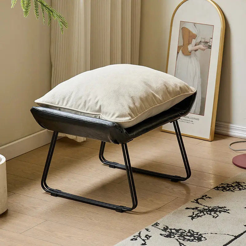 Dressing Tble Foot Stool Nordic Elegant Lounge Office Foot Stool Minimalist Portable Foot Rest Under Desk Balcony Furniture