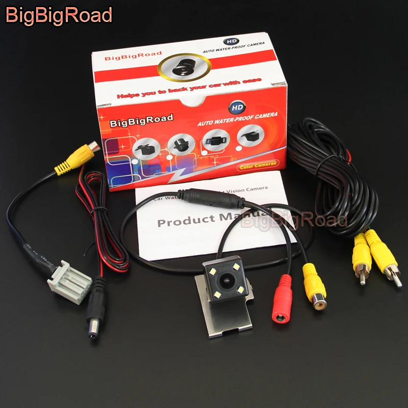 BigBigRoad Car Rear View Camera For Honda Accord LX / Inspire 2018 with adapter Original Monitor Compatible