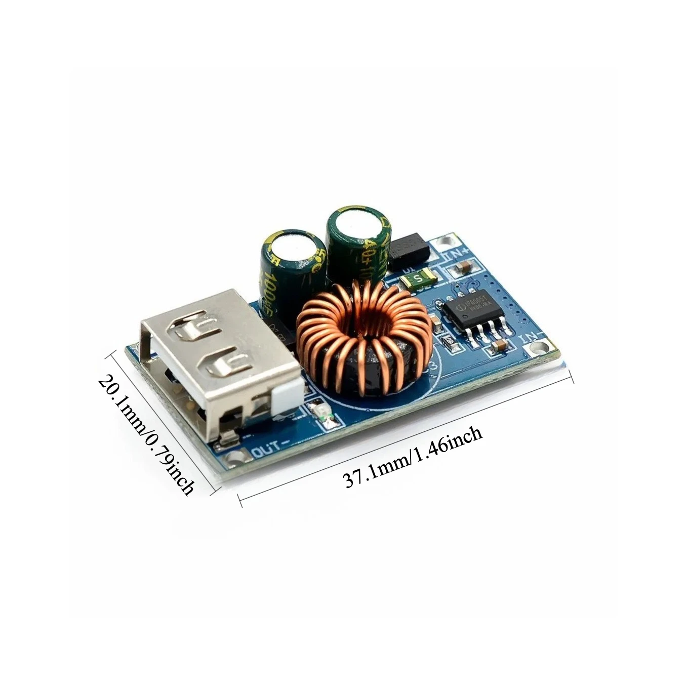 4pcs USB DC Step Down Module 12V 24V to QC3.0 Fast Charger QC MIN for Phone Tablet Car Boat DIY
