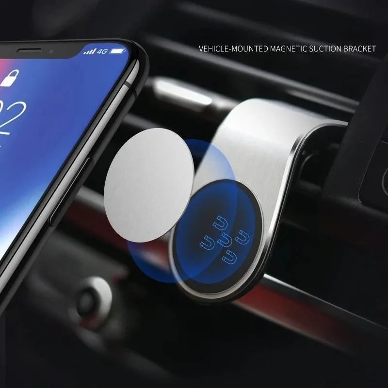 Car Air Vent Magnetic Phone Holder Adjustable Strong Magnet Mount Stable Cradle For Universal Smartphone GPS Navigation Device