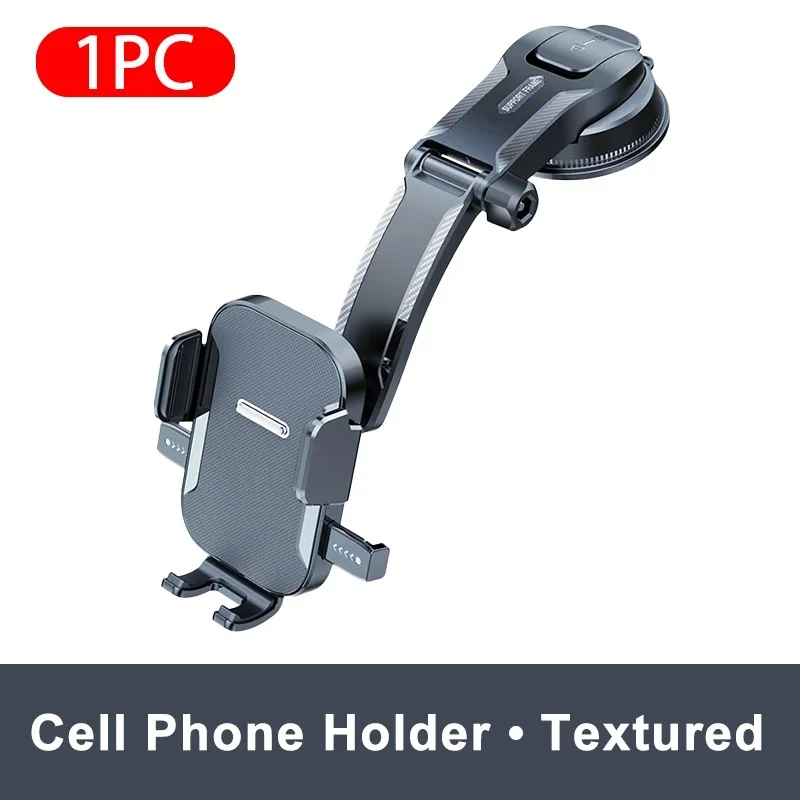 360 Degree Rotate Car Dash Phone Mount ABS Adjustable Frame Powerful Suction Cup Anti-slip Shockproof Smartphone Stand For All V