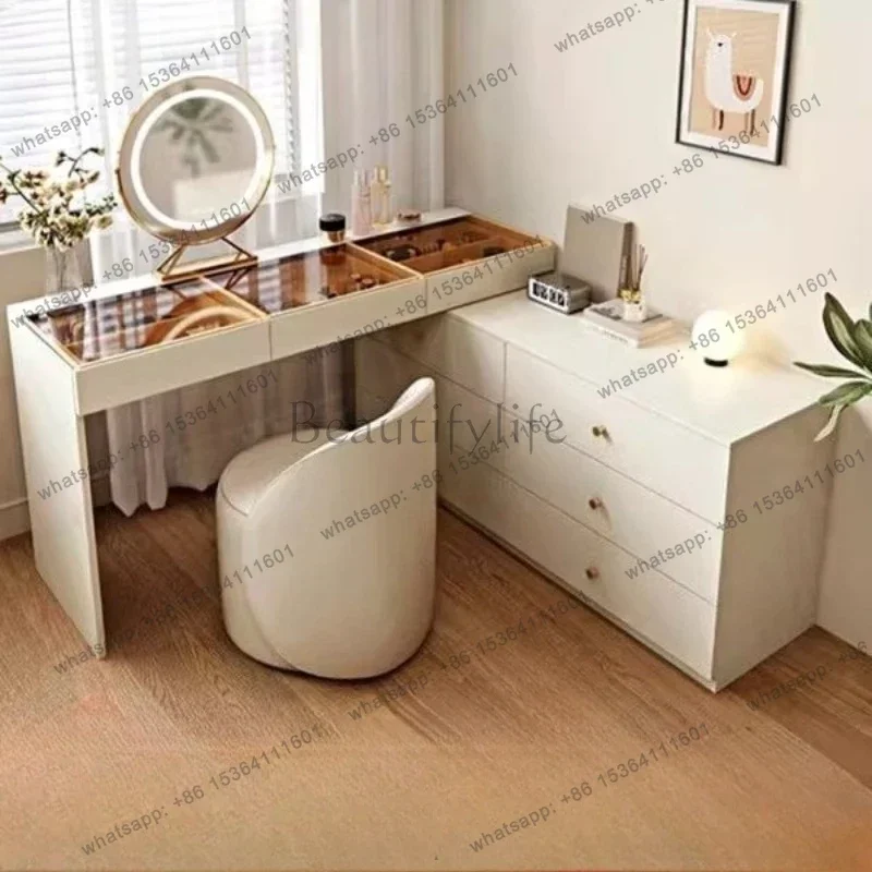 PG Mini dressing table makeup drawers and mirror Storage locker armoires de salon chest of drawers in the bedroom cheap vanitys