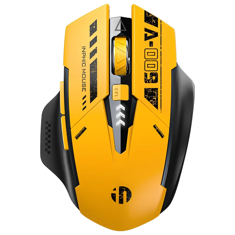 Inphic A9 2.4G Bluetooth Wireless Silent Mouse Mecha Style Mechanical Feel For Pc Gamer Office Computer Laptop Accessories Ma