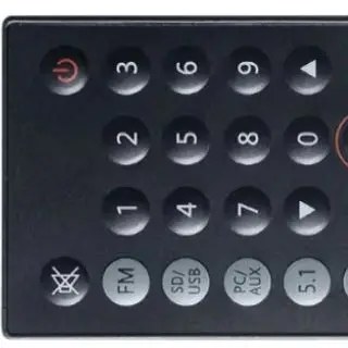 High-Fidelity Audio Remote RC60B RC30F, Ergonomic Replacement Controller Compatible with Edifier C2XB C6XD Speaker Sound System