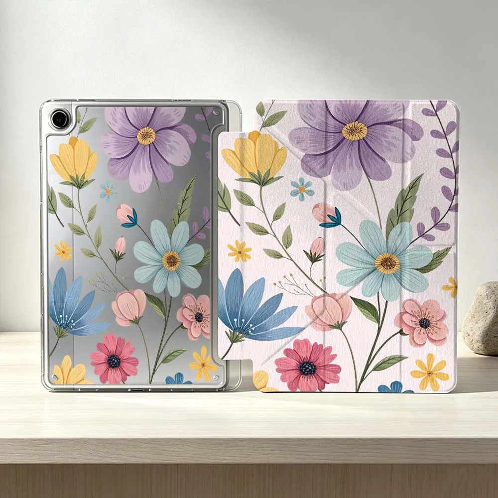 Fresh Flowers Soft For Samsung Galaxy Tab S10 S9 S8 S7 S6 A11 A10 A9 FE Plus Lite Foldable 3Y Tablet Case