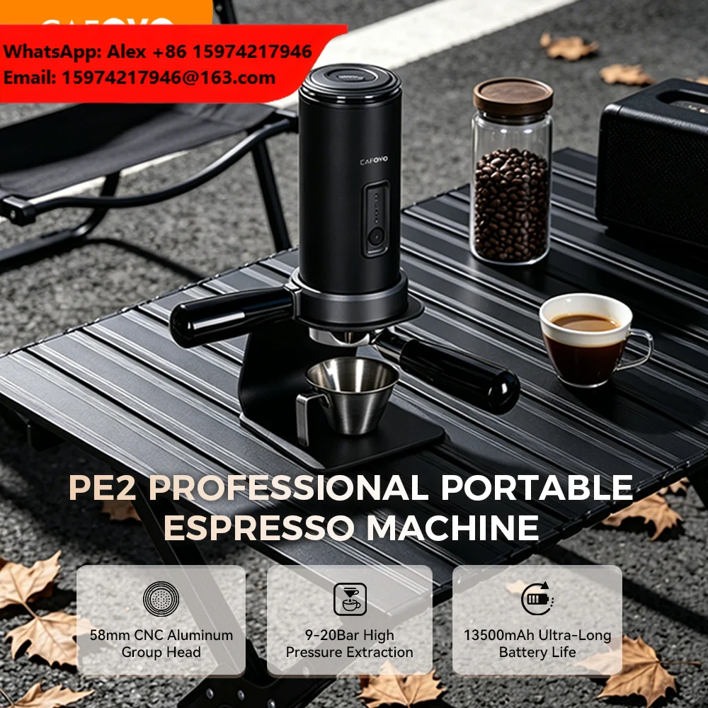 Rechargeable 19Bar Travel Portable Electric Espresso Machine Coffee Maker For Car Camping Outdoor Home