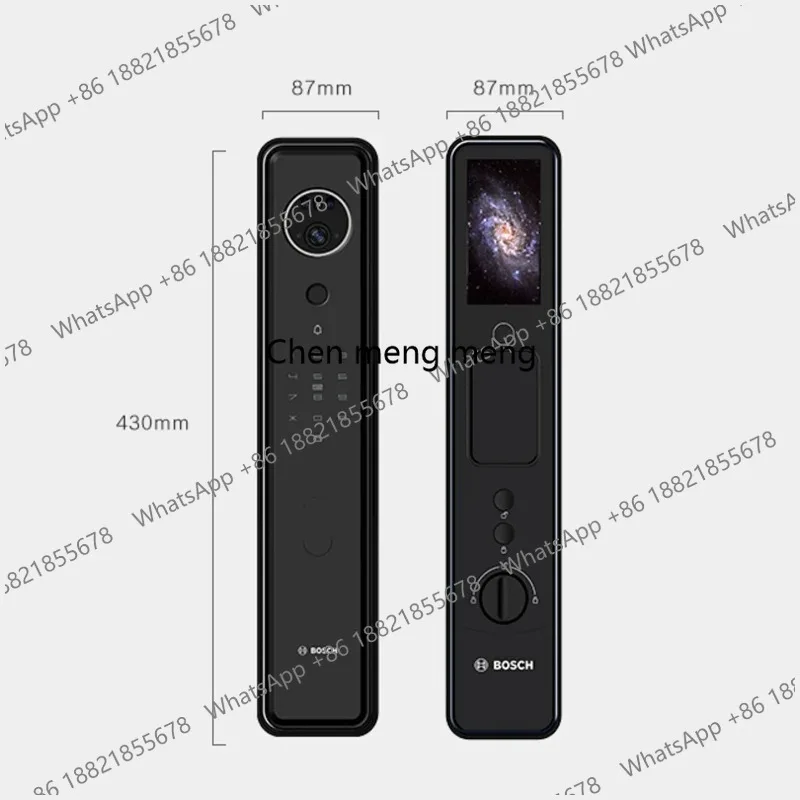 FU5-Plus Smart Lock 3D Facial Recognition Palm Vein Fingerprint Anti-theft Password Door Lock for Home Security