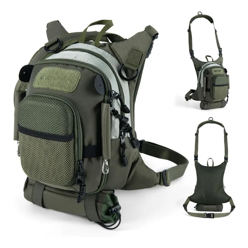 Backpacks Travel Bag Men's Backpack Lightweight Carry Around Wearing Fishing Gear Storage Adjustable Belt Multifunctional