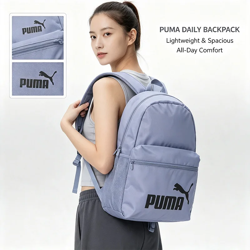 Puma Backpack Crossbody Bag Casual Sports Daypack Lightweight Spacious Adjustable Strap Everyday Travel Urban Style