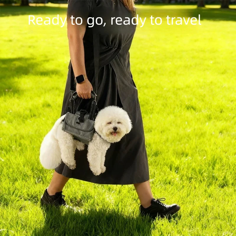 New Adjustable Crossbody Dog Travel Bag with Leash Clip Multifunctional Summer Pet Carrier Backpack for all Dogs