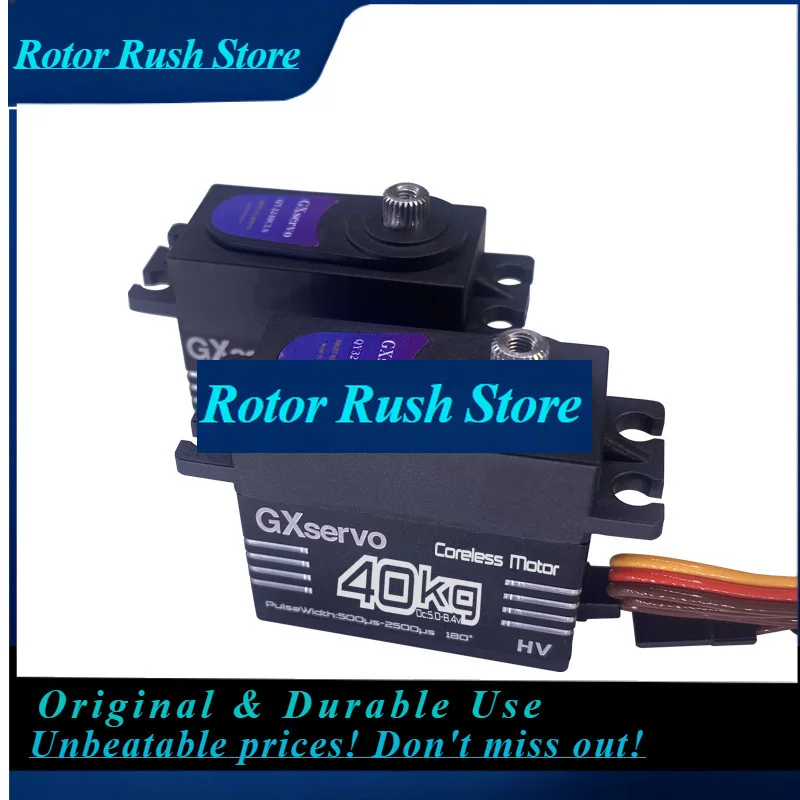 RoRuSGX Large Torque 40KG Metal Gear Digital Servos Coreless Motor For RC Accessories 1/8 1/10 Remote Control Toy Car Robot Craw