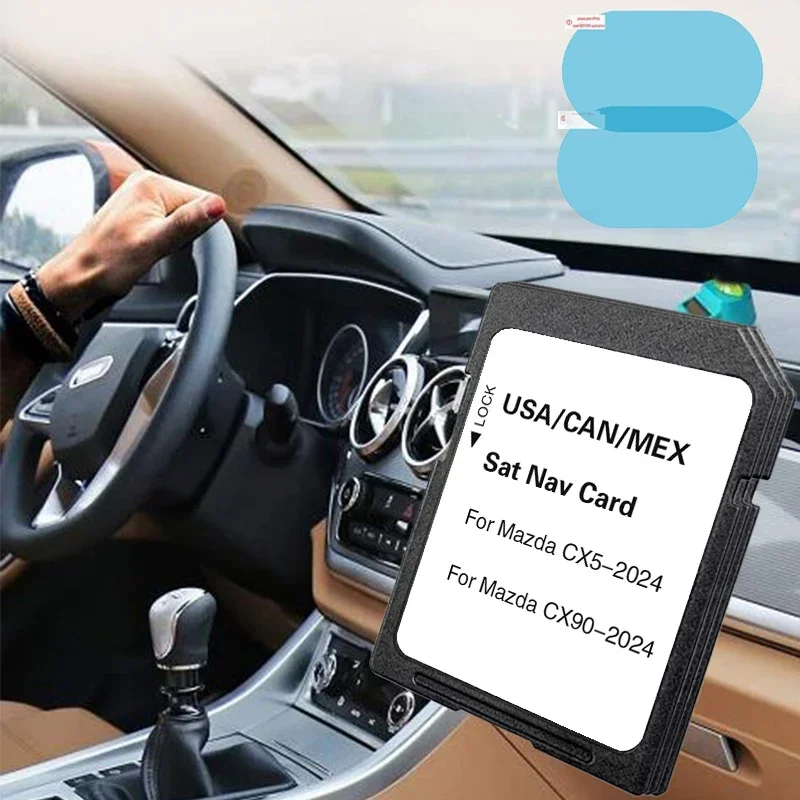 SD Card for Mazda CX-5 CX-90 Upgrade Multimedia GPS Software System Accessories USA/CAN/MEX Maps 16GB Card 2023