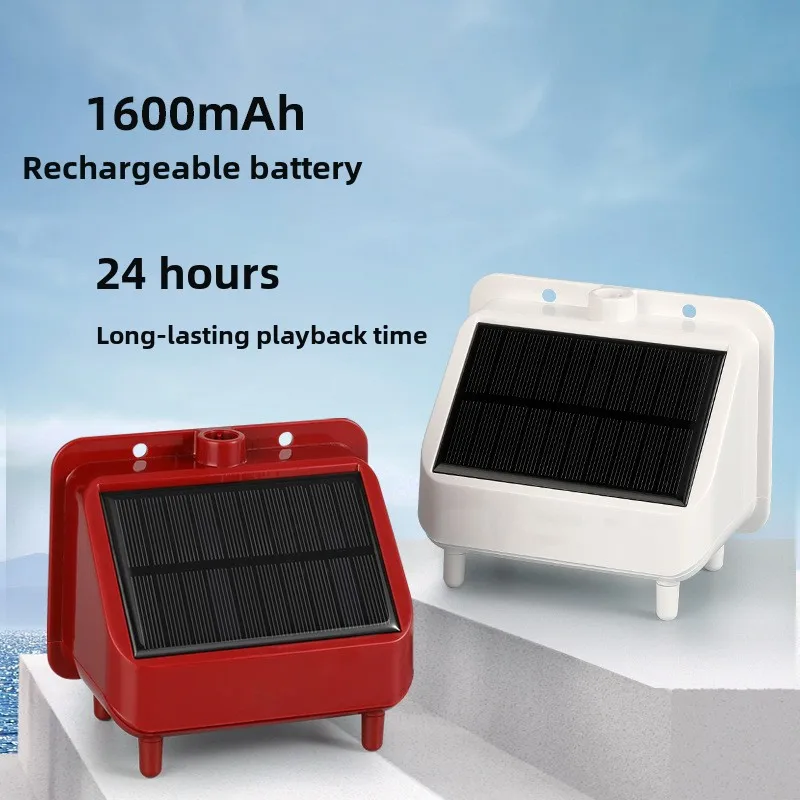 Outdoor Solar-Powered Piano-Style Music Player 1600mAh Battery 24H Loop 46 Pre-loaded Songs