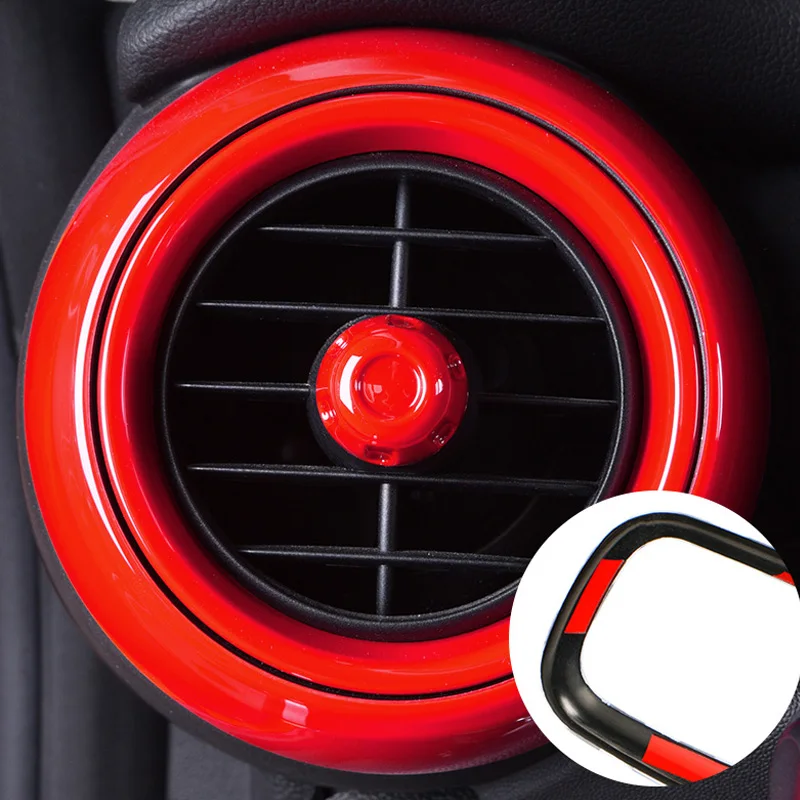 Air Conditioning Vent Ring Cover Air Outlet Knob Trim Kit Car Accessories for Mini Cooper F55 F56 F57 2019 2018 2017 2016 2015