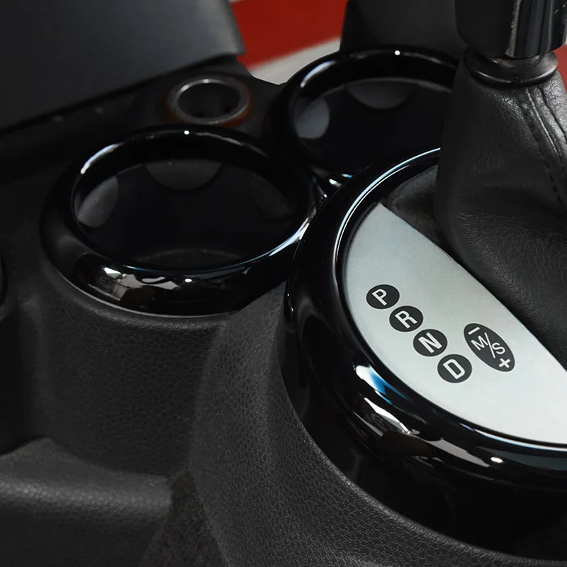 for Mini Cooper R50 R52 R53 2001 2002 2003 2004 2005 2006 2007 2008 Car Cup Holder Ring Trim Interior Accessories Decoration