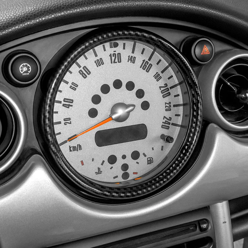 for Mini Cooper R50 R52 R53 2001 2002 2003 2004 2005 2006 Speedometer Trim Ring Cover Car Styling Accessories Decoration Sticker