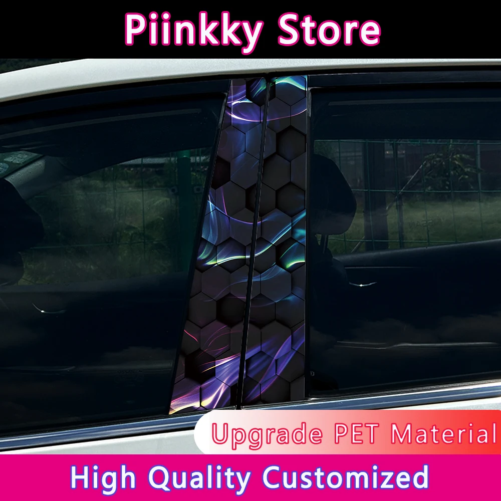 Dice Poker Mice Rat Balloon Car B-pillar Stickers Auto Center Column Decoration Cover Scratches Waterproof Decal Car Accessories