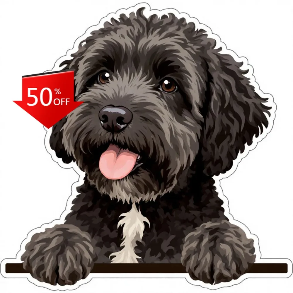 for Pets Waterproof, Self-Adhesive, Cute Car Laptop Window Bumper Waterproof Vinyl Decal Accessory Unique Funny Cute Funny