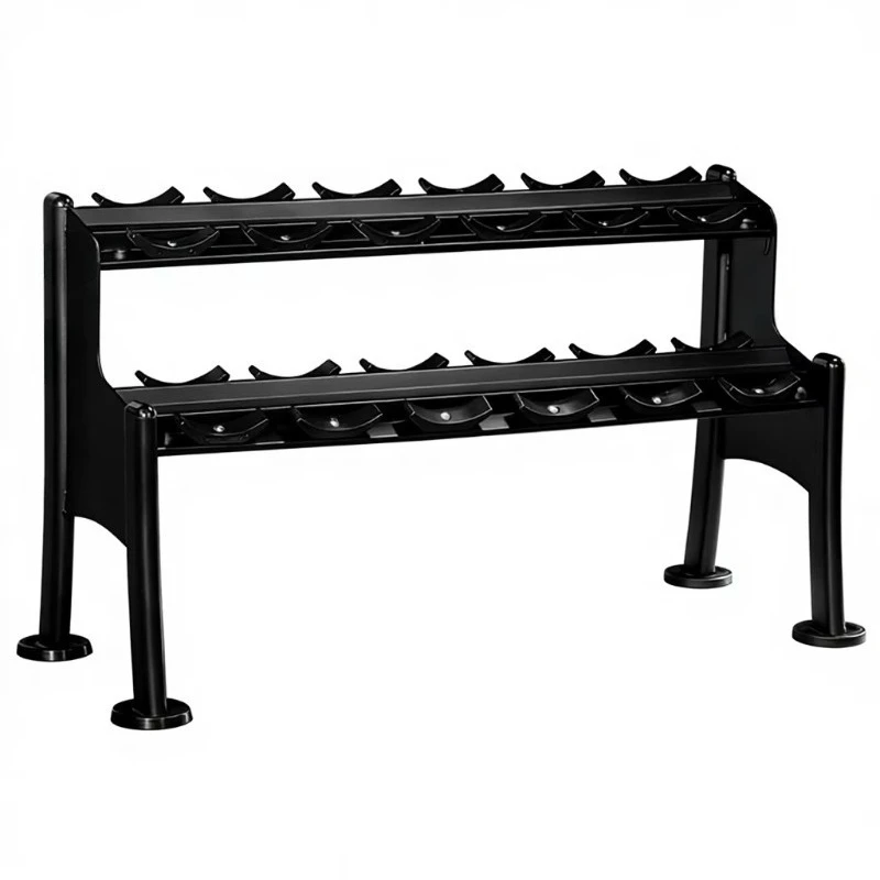 Foldable 2-Tier Metal Dumbbell Rack Professional Build For Private Training And Indoor Home Gym Fitness Equipment Best Choice