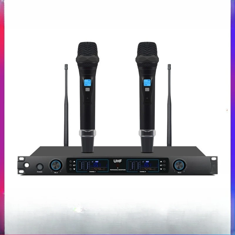 SH 12 Handheld Wireless Microphone Karaoke Home Singing Stage KTV One to Two Microphones