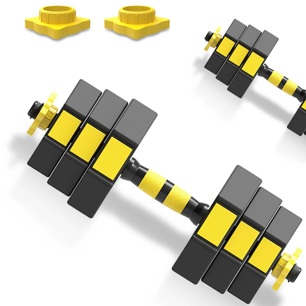 Fitness Equipment 20KG Adjustable Gym Home Body Fitness Dumbbell Barbell Set Muscle Exercise