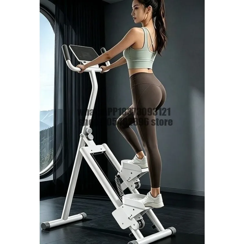 Multifunctional Home Climbing Machine Foldable Stepper Indoor Aerobic Fitness Weight Loss Equipment Mountaineering Machine