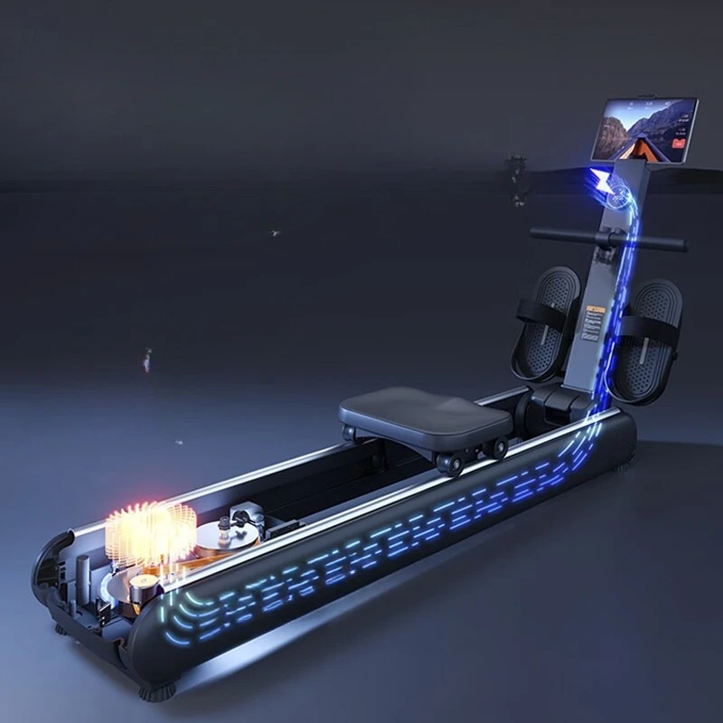 Foldable Rowing Machine, Intelligent Magnetoresistance, Self-generating Commercial Household Fitness Equipment Indoor