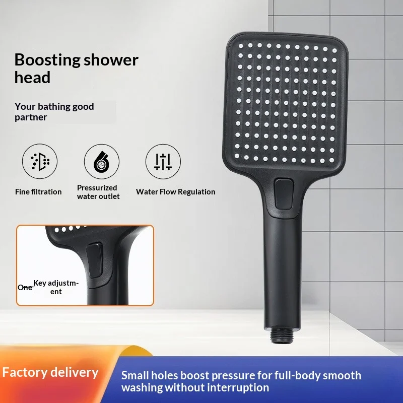 Turbo High Pressure Handheld Shower Head Set with Multi-Function Spray Gun for Home Bathroom Water Heater