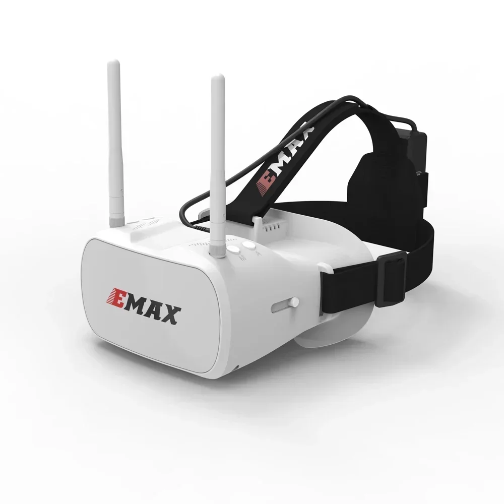 Emax 5.8G 48CH FPV Glasses Tinyhawk Diversity Goggle 4.3 Inches Video Headset Dual Antennas For RC