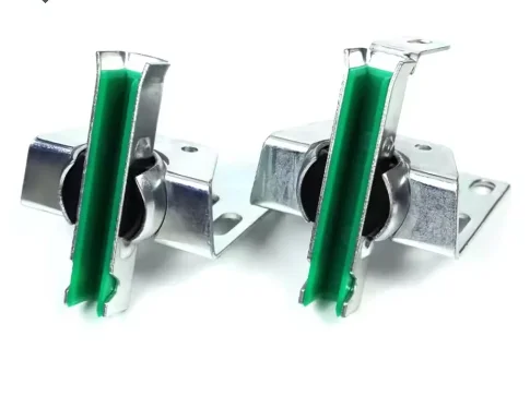 Elevator Parts TKE Elevator Car Guide Shoe Green Insert 140*10/16mm