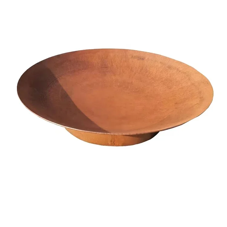 Custom Diameter Corten Steel Outdoor BBQ Tools Set Durable Round Barbecue Firewood Fire Pit Kitchen Accessories