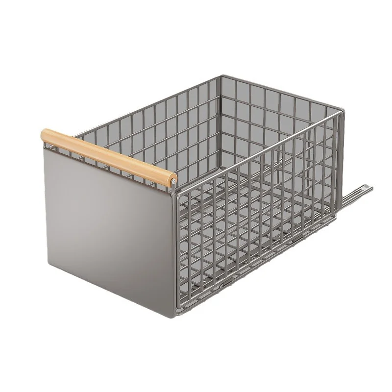 Folding Pull-Out Storage Shelves Carbon Steel Divider for Seasoning Bottles Kitchen Accessory & Part